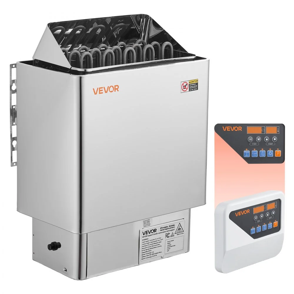 Summer Sale
VEVOR Sauna Heater, 9KW 240V Electric Sauna Stove, Dry Steam Bath Saunas Stove with Pre-Drilled Bracket, Fit 317.8 to 459 CU.FT Saunas Rooms, Steam Bath Stoves for Home, Commercial, Leisure Venues