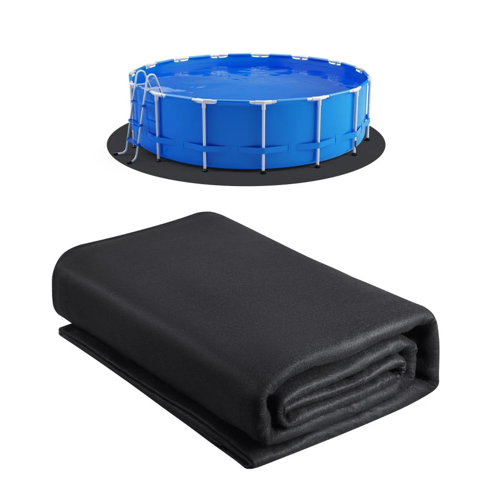 Clearance
VEVOR 15ft Round Pool Liner Pad, Pool Liner Pad for Above Ground Swimming Pools, Extra-Thick Pool Mat, Prevents Punctures, Recycled Geotextile Material Underlayment Pad, Extend Liner Life