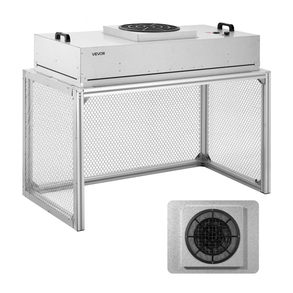 Summer Sale
VEVOR Laminar Flow Hood, 24.02 x 46.06 x 27.36 inch Working Area FUU Fan Filter Unit, Meets Class 100/ISO 5 Clean Room Standards, with HEPA-14 Filter and G1 Pre-Filter, for Laboratory, Mushroom Room