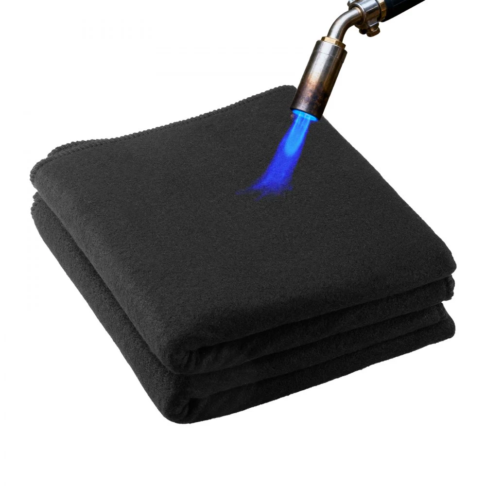 VEVOR Carbon Felt Welding Blankets, 2-Pack 20" x 36" Flame Retardant Welding Blanket, Up to 1800°F Heat Resistant Safety Protection Blanket, 3.5mm Thickened Carbon Fiber Fireproof Insulation Mat Pad