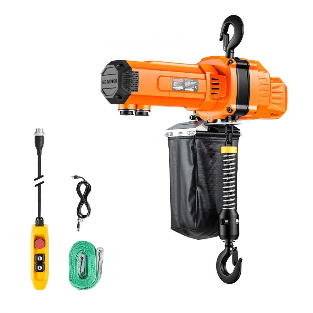 Summer Sale
VEVOR 2200 lbs Electric Chain Hoist, 10 ft Lifting Height, 120V Single Phase Overhead Crane with 10 ft Wired Remote Control, G100 Chain Electric Lift Hoist for Factories, Warehouses, Garages