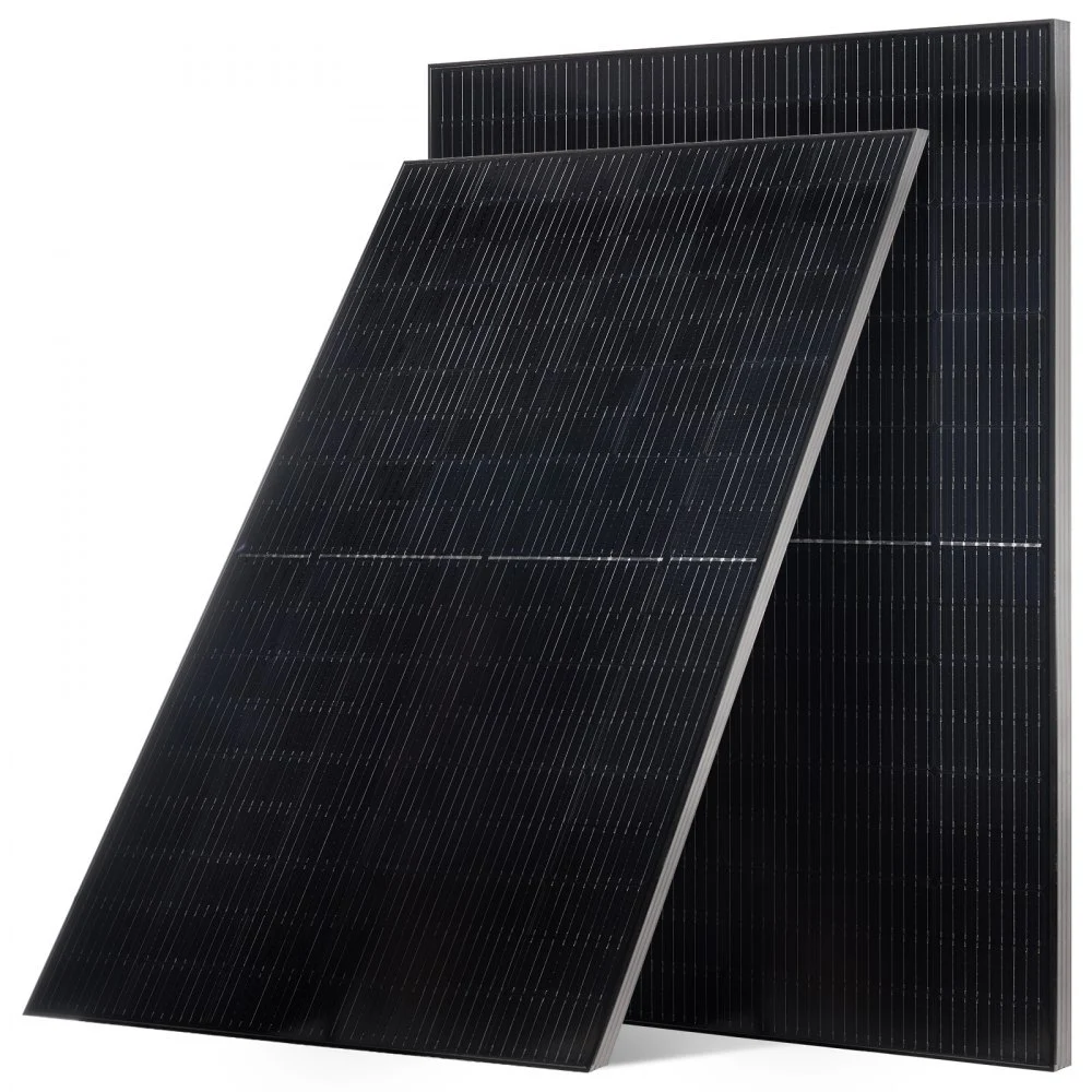 VEVOR 2PCS 400W Monocrystalline Solar Panels, 23% High-Efficiency Mono PV Module with Stable MC4 Output & Aluminum Frame, IP65 Waterproof Solar Panel for Car Boat RV Flat Rooftop Off-Grid Applications