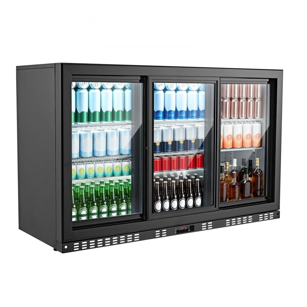 Summer Sale
VEVOR Back Bar Cooler, 11.4 Cu.Ft Commercial Beverage Refrigerator, 3 Sliding Glass Doors, Fan Cooling Under Counter Beer Fridge w/ LED Lighting, Shelves, Low-E Glass Display for Drinks, Bar, Store