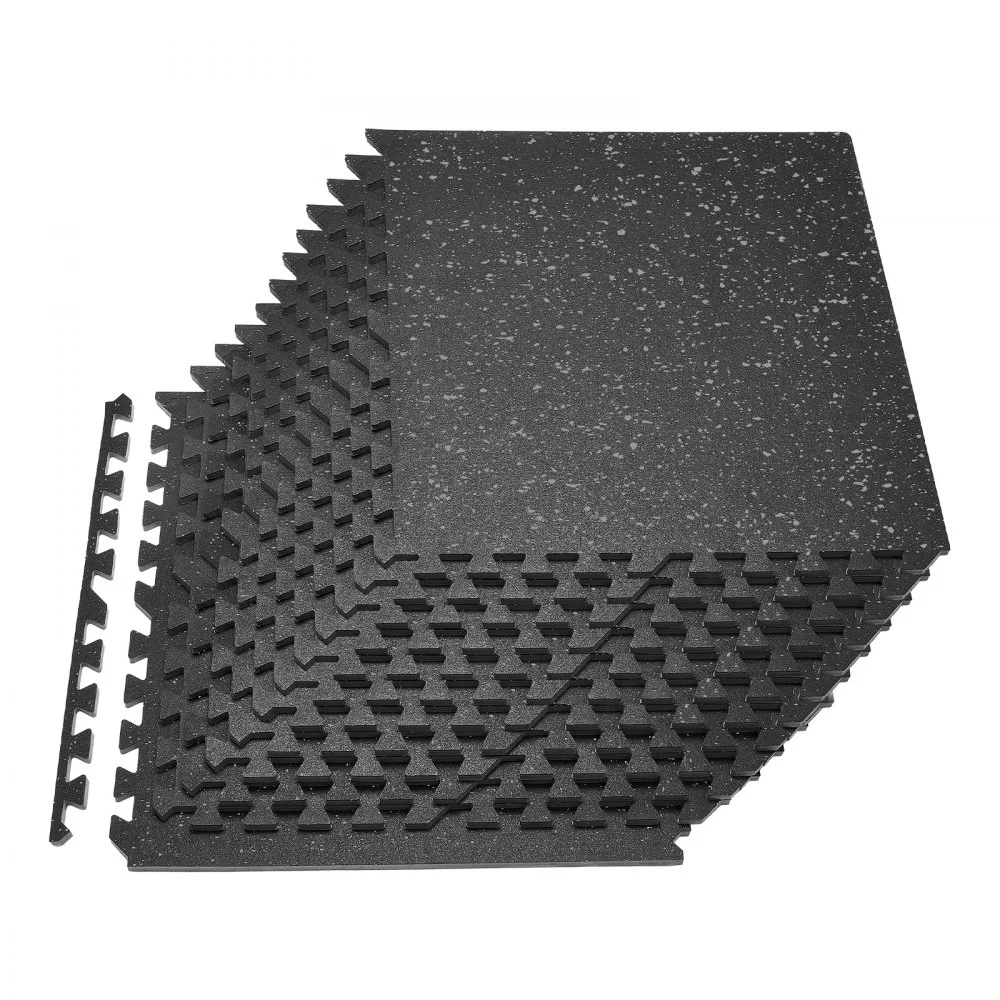 Summer Sale
VEVOR Puzzle Exercise Mat, 24 PCS Fitness Equipment Mats, 24 x 24 x 0.56 in, High-Density EVA Foam Mats Set, Interlocking Rubber Soft Tiles, Protective Floor Padding with Gray Dots for Home Gym Office