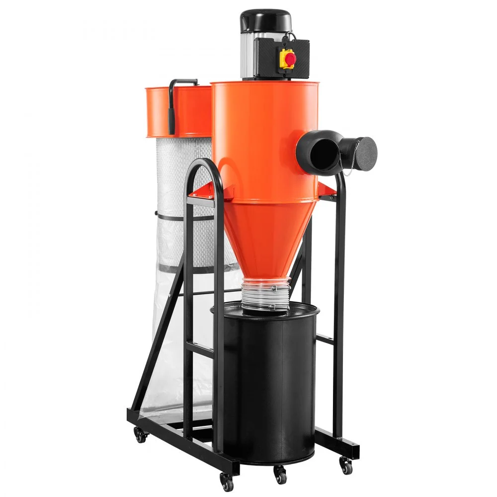 Summer Sale
VEVOR Dust Collector, 763 CFM 1 Micron Cyclone Dust Collector, 1.5HP Dusts Collection System with 12.5-Gallon Dust Collector Bag & Base Stand, Smart Cyclone Separation, Dusts Separator for Woodworking