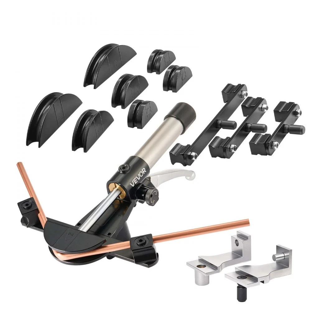 Summer Sale
VEVOR Hydraulic Tubing Bender Kit, 1/4 to 7/8 Inch, Copper Tube Pipe Bender, Forward/Reverse HVAC Bending Tool Set, with 7 Aluminium Alloy Dies, for HVAC Air Conditioning Refrigeration Auto Repair