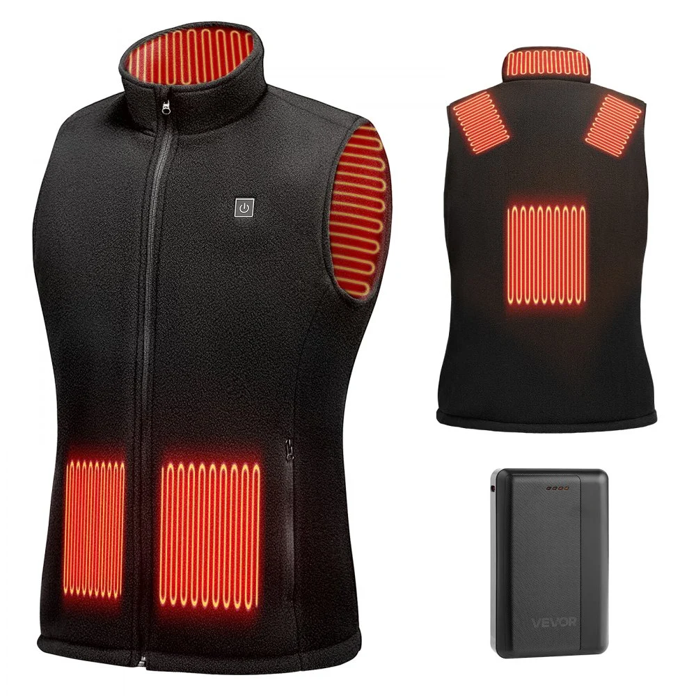 Clearance
VEVOR Heated Vest, Women Electric Heating Vest with 16000 mAh Battery Pack, 6 Heating Zones Lightweight Rechargeable Winter-Vest with 3 Levels, for Outdoor Hiking Camping Fishing Skiing, Size S