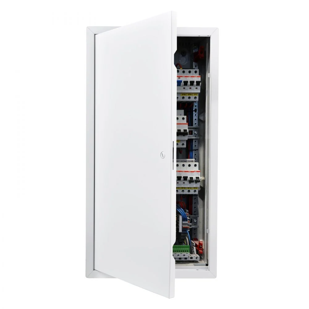 VEVOR Access Panel for Drywall, 30.3 x 15.2 in Galvanized Steel Access Door, Easy Install Hinged Service Panel with Screwdriver Latch, for Ceiling Plumbing Electrical, 14.4 x 29.4 in Cutout Size White