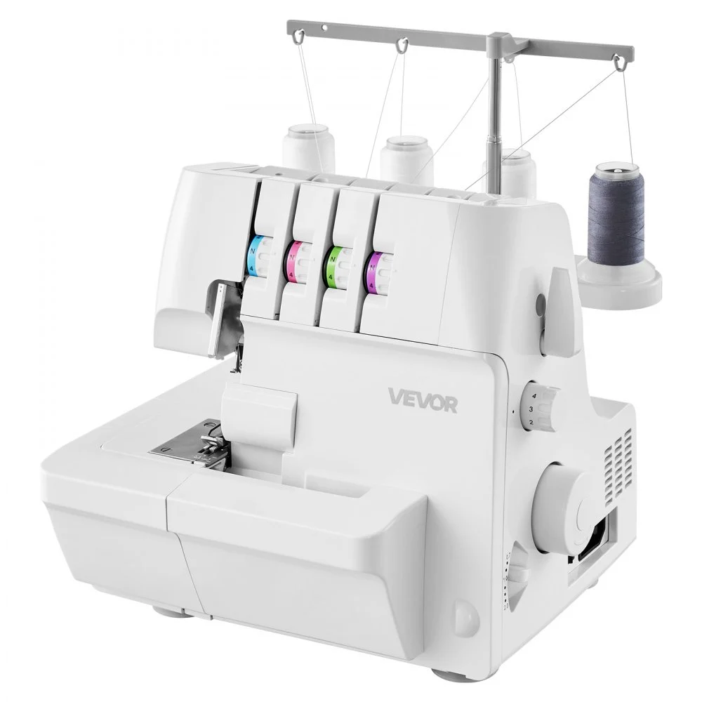 Summer Sale
VEVOR Serger Overlock Sewing Machine, 1250 Stitches Per Minute, 2-3-4 Thread Capability, 0.7-2 Adjustable Differential Feed, with Free Arm and LED Light, Sewing Machine for Various Fabrics, White