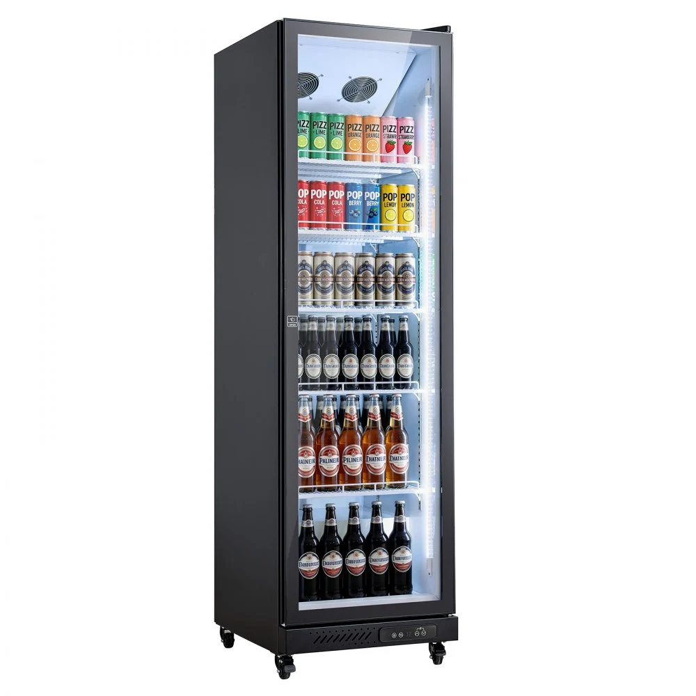 Summer Sale
VEVOR Commercial Merchandiser Refrigerator, 12.4 Cu.Ft / 350 L Glass Door Display Refrigerator, Upright Beverage Cooler Fridge with 5 Adjustable Shelves, Soft LED Light & Casters for Homes Shops Bars