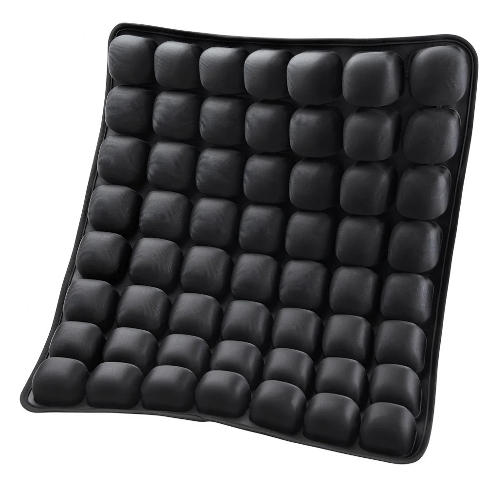 VEVOR Inflatable Seat Cushion, 3D Air Cell Seat Cushion for Pressure Relief, Lycra & TPU Wheelchair Seat Pad with Manual Pump, Lightweight and Portable for Travel, Office, Car, Airplane
