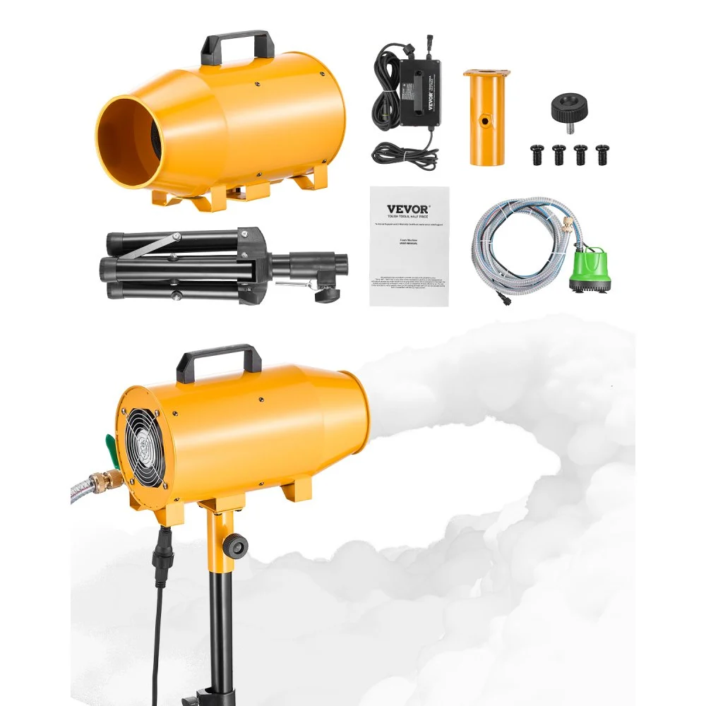 Summer Sale
VEVOR Foam Machine, Adjustable Angle Control Foam Cannon Party Machine, Bubble Cannon with Fan & Triangular Structure, Dense Foams Maker for Backyard, Celebrations & Party, Continuous Foams Output