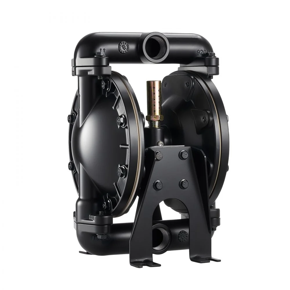 VEVOR Air Operated Double Diaphragm Pump, 35 GPM, 1 inch Inlet & Outlet Pneumatic Waste Oil Transfer Pump, Max 114 PSI, Aluminum Alloy Body, Air-Operated for Diesel, Grease, Kerosene, Gasoline & Oil