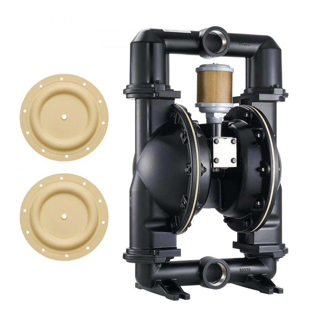 Summer Sale
VEVOR Air Operated Double Diaphragm Pump, 158 GPM, 2 inch Inlet & Outlet Pneumatic Waste Oil Transfer Pump, Max 114 PSI, Aluminum Alloy Body, Air-Operated for Diesel, Grease, Kerosene, Gasoline & Oil