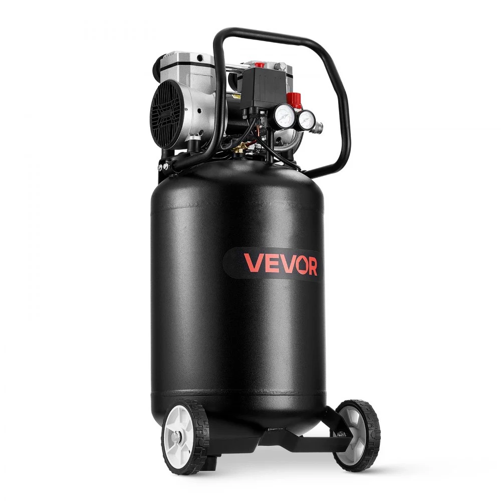 Summer Sale
VEVOR 14-Gallon Air Compressor, 2HP 4.3 SCFM at 90PSI, Max 125PSI Pressure Oil-Free Air Compressor Tank, Portable on Wheels for Auto Repair, Tire Inflation, Spray Painting, Woodwork Nailing, 120V