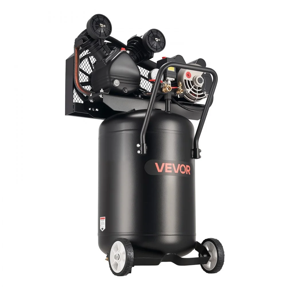 Summer Sale
VEVOR 20-Gallon Air Compressor, 2HP 6.5SCFM at 90PSI, Max 135PSI Pressure Oil-Lubricated Air Compressor Tank, Portable on Wheels for Auto Repair, Tire Inflation, Spray Painting, Woodwork Nailing, 120V