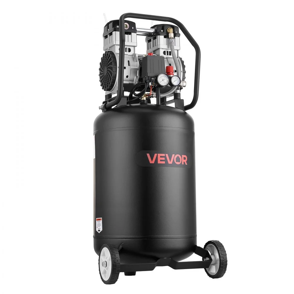Summer Sale
VEVOR 20-Gallon Air Compressor, 2HP 4.5 SCFM at 90PSI, Max 125PSI Pressure Oil-Free Air Compressor Tank, Portable on Wheels for Auto Repair, Tire Inflation, Spray Painting, Woodwork Nailing, 120V