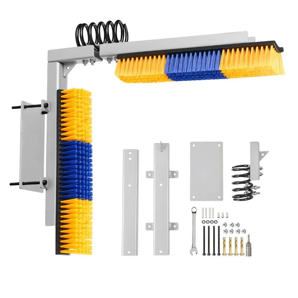 VEVOR 2 Way Livestock Scratching Brush, Dual Sided Goat Scratcher Brush with Mounting Bracket, 16.9" x 3.9" Cow Scratcher for Back Itch Relief, Massage Grooming Scratch Tool for Horse Cattle Sheep Pig