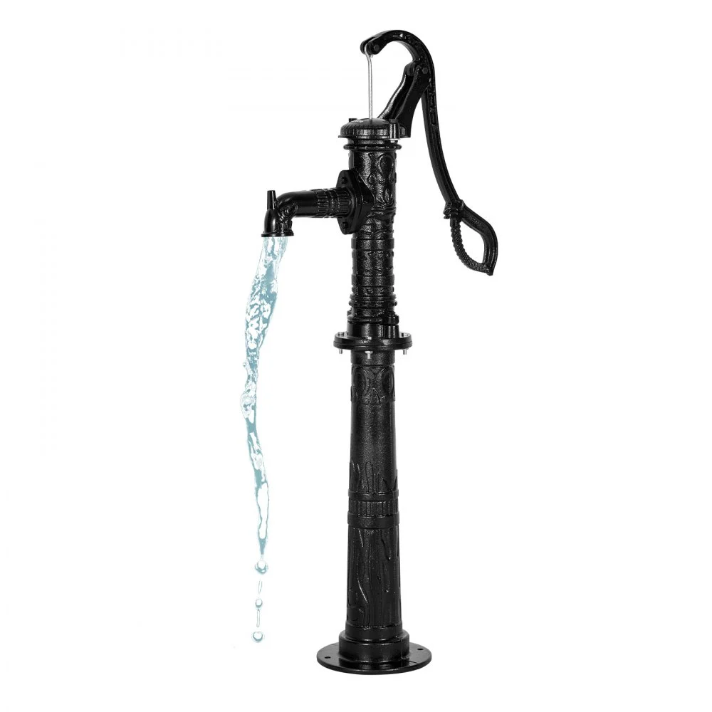 Summer Sale
VEVOR Well Hand Pitcher Pump, 20 ft Max Lift, Antique Cast Iron Manual Hand Water Pump with Heightening Base, NPT 1-1/4 in Connection, Easy Installation, for Outdoor Garden, Pond, Yard, Farm, Black