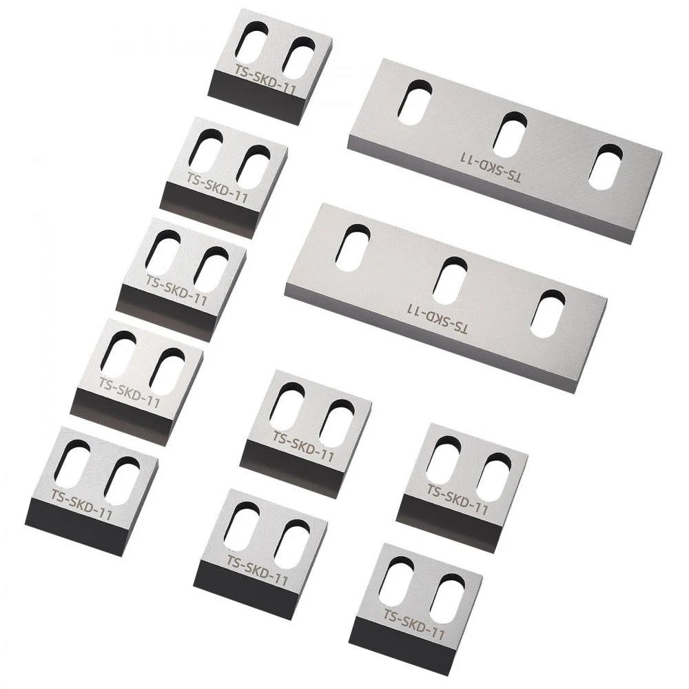 VEVOR Shredder Blades, Alloy Steel Shredder Machine Blade Kit with 9 Rotating and 2 Fixed Blades, High-Hardness SKD-11 Blade, Compatible with Model 180 Plastic Grinder, for ABS, PP, PVC & Nylon