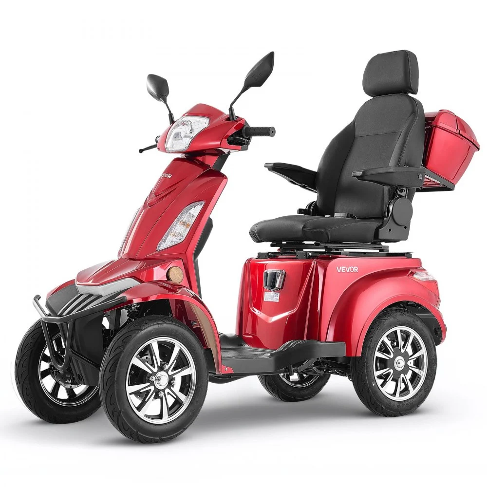 Summer Sale
VEVOR Heavy Duty 4-Wheel Mobility Scooters for Seniors & Adults, 500lbs Capacity, 21.5 Miles 3-Speed Long Range, 1000W All Terrain Electric Recreational Scooter Wheelchair, 20° Max Climbing Capacity