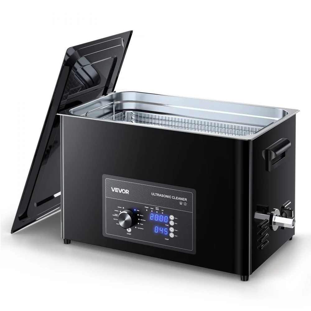 Summer Sale
VEVOR 30L Ultrasonic Cleaner, Professional Ultrasonic Cleaner Machine with Knob Control, Stainless Steel Cleaning Machine with Basket and Cleaning Ball, for Watches, Razors, Jewelry, Coins and More
