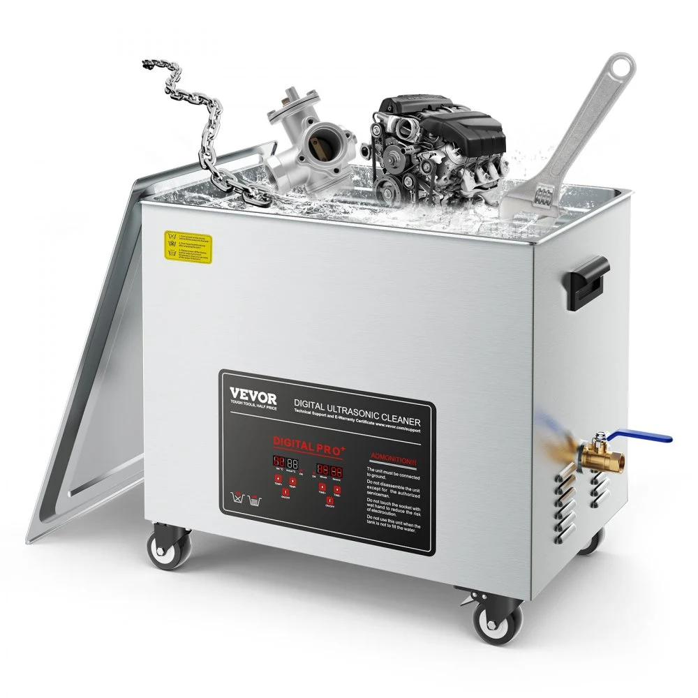 Summer Sale
VEVOR 50L Ultrasonic Cleaner, Professional Ultrasonic Cleaner Machine with Cleaning Basket & Digital Display, 840W Stainless Steel Large Cleaning Machine with Wheels for Industrial Parts, Carburetors