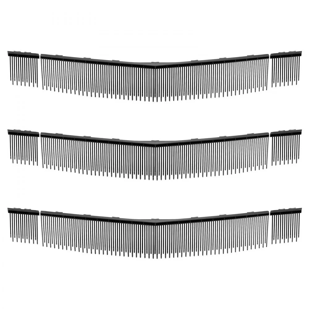 VEVOR 3 Packs Lawn Sweeper Brush Replacement, Compatible with VEVOR 30 in Lawn & Leaf Collector Sweepers, Yard Sweeper Brush Paddle with Durable V-Shaped Bristles for Easy Grass Leaf Cleanup