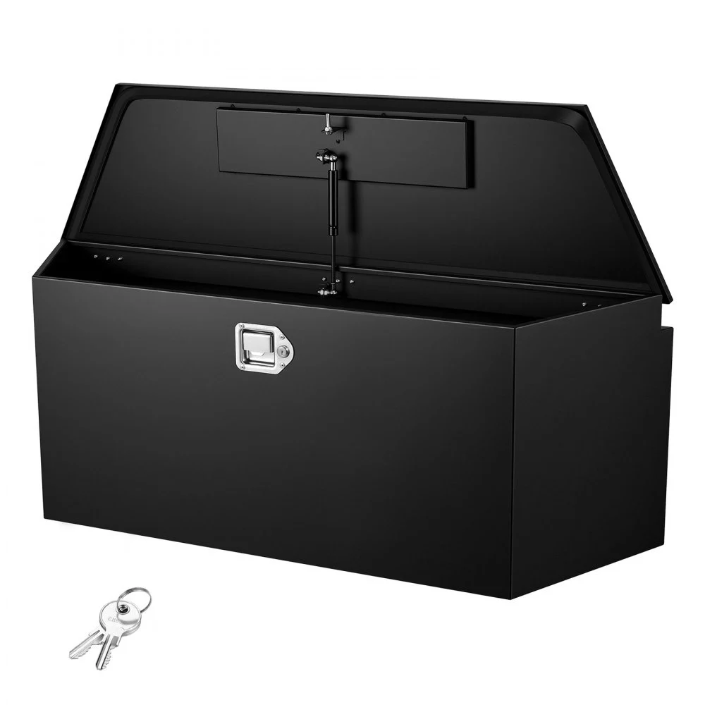 Summer Sale
VEVOR Trailer Tongue Box, 49" x 13.9" x 18.5" Steel Trailer Tongue Tool Box, Heavy Duty Storage Organizer with Lock and Keys, Utility Tool Chest for Pickup Truck Bed, RV, SUV, Off-Road Vehicle, Black