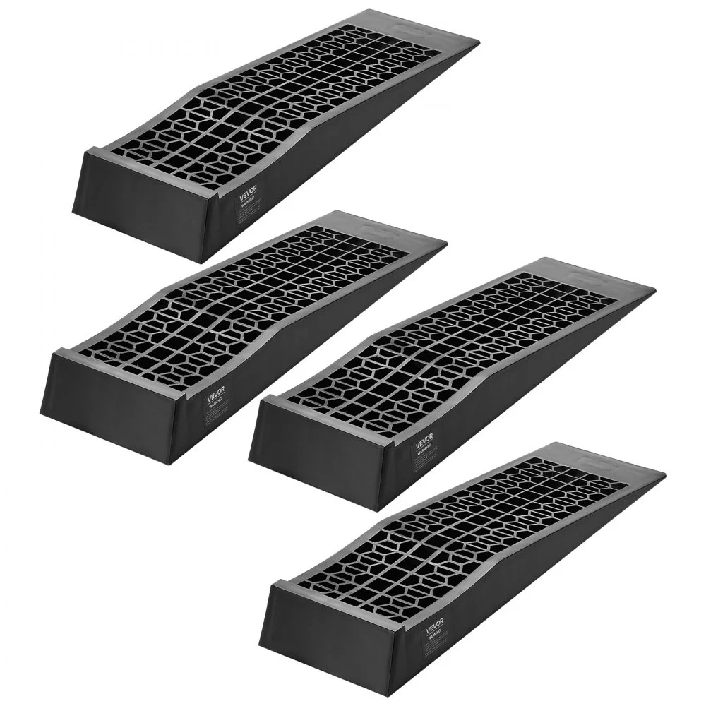 VEVOR Car Ramps, 4 PCS 20000 lbs GVW Capacity, 2.56 in Lift Height, Portable Low Profile Car Service Ramps for Home Garage Maintenance & Oil Changes, Heavy Duty for Low Chassis Vehicle & Support Jack
