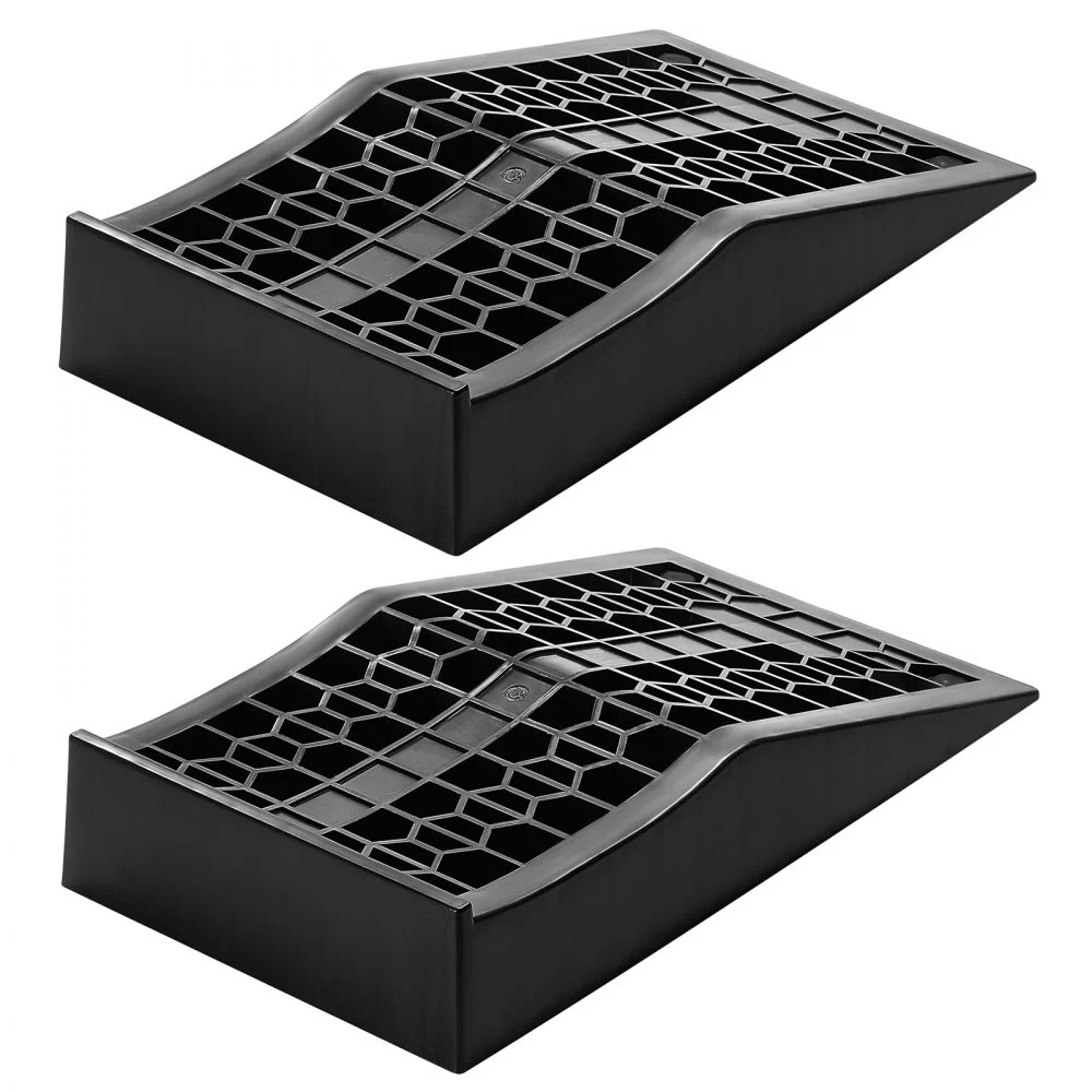 VEVOR Car Ramps, 2 PCS 20000 lbs GVW Capacity, 2.6 in Lift Height, Portable Low Profile Car Service Ramps for Home Garage Maintenance & Oil Changes, Heavy Duty for Low Chassis Vehicle & Support Jack