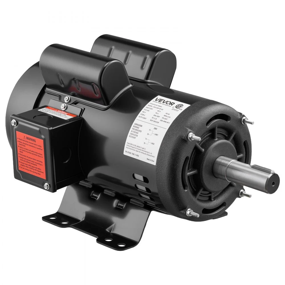 Summer Sale
VEVOR 5 HP Electric Motor, 1725RPM Air Compressor Motor, CW/CCW Rotation, 1.125 inch Shaft Diameter, 2.75inch Shaft Length, 20.7N.m Torque, Single-Phase, ODP Cooling, 230V, 184T Frame