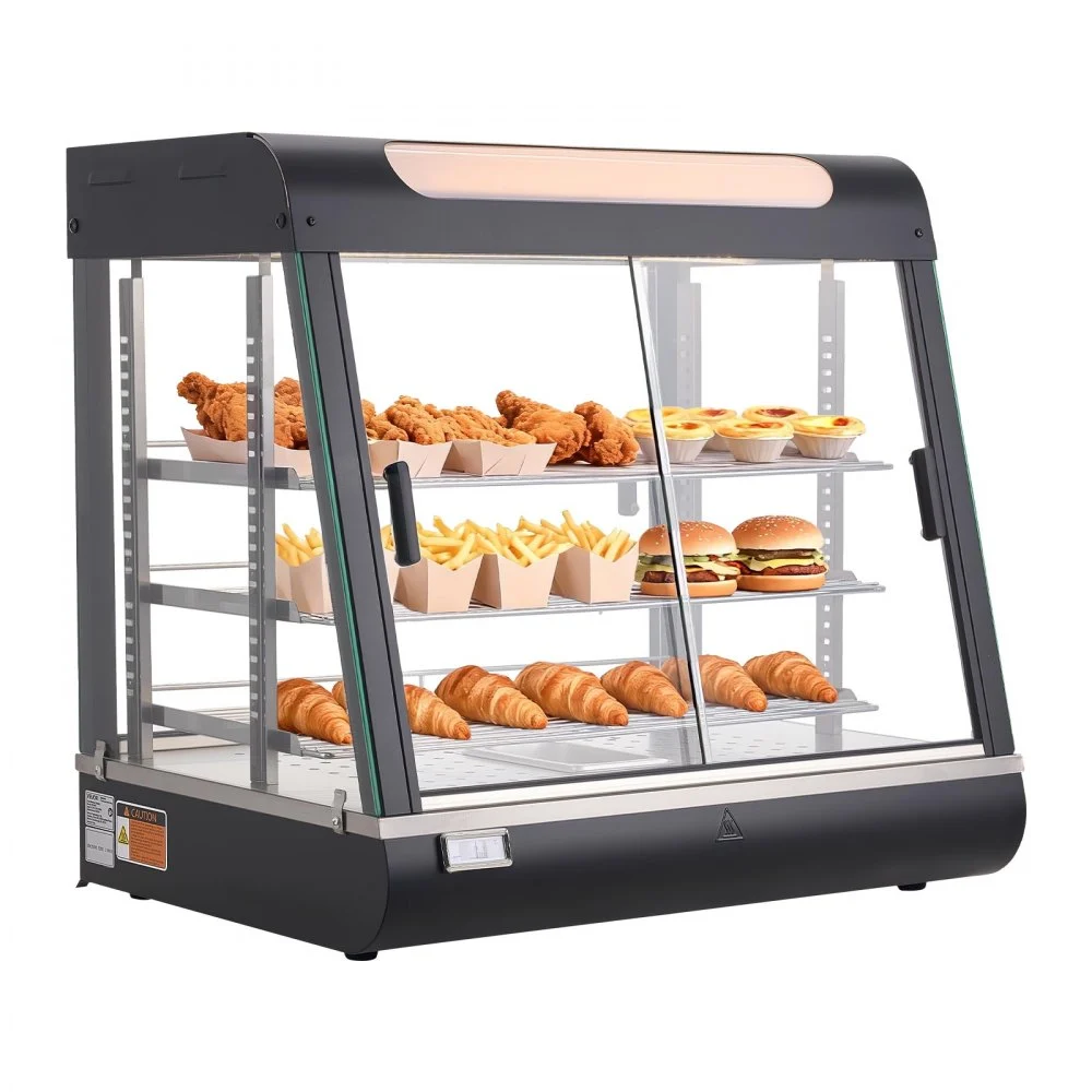 Summer Sale
VEVOR 3-Tier Commercial Food Warmer Display, 1200W Food Display Warmer with LED Light, Top Storage and Adjustable Shelves, 86℉~185℉ Steam Heating, 106Qt/100L for Hamburger, Pizza, Bread, Fried Chicken