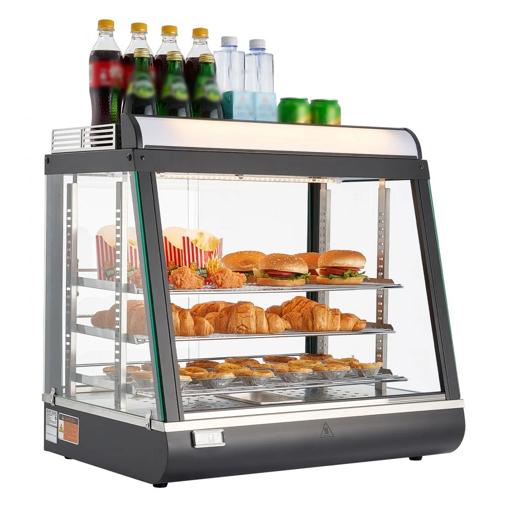 Summer Sale
VEVOR 3-Tier Commercial Food Warmer Display, 1200W Food Display Warmer with LED Light, Top Storage and Adjustable Shelves, 86℉~185℉ Steam Heating, 75L for Hamburger, Pizza, Bread, Fried Chicken