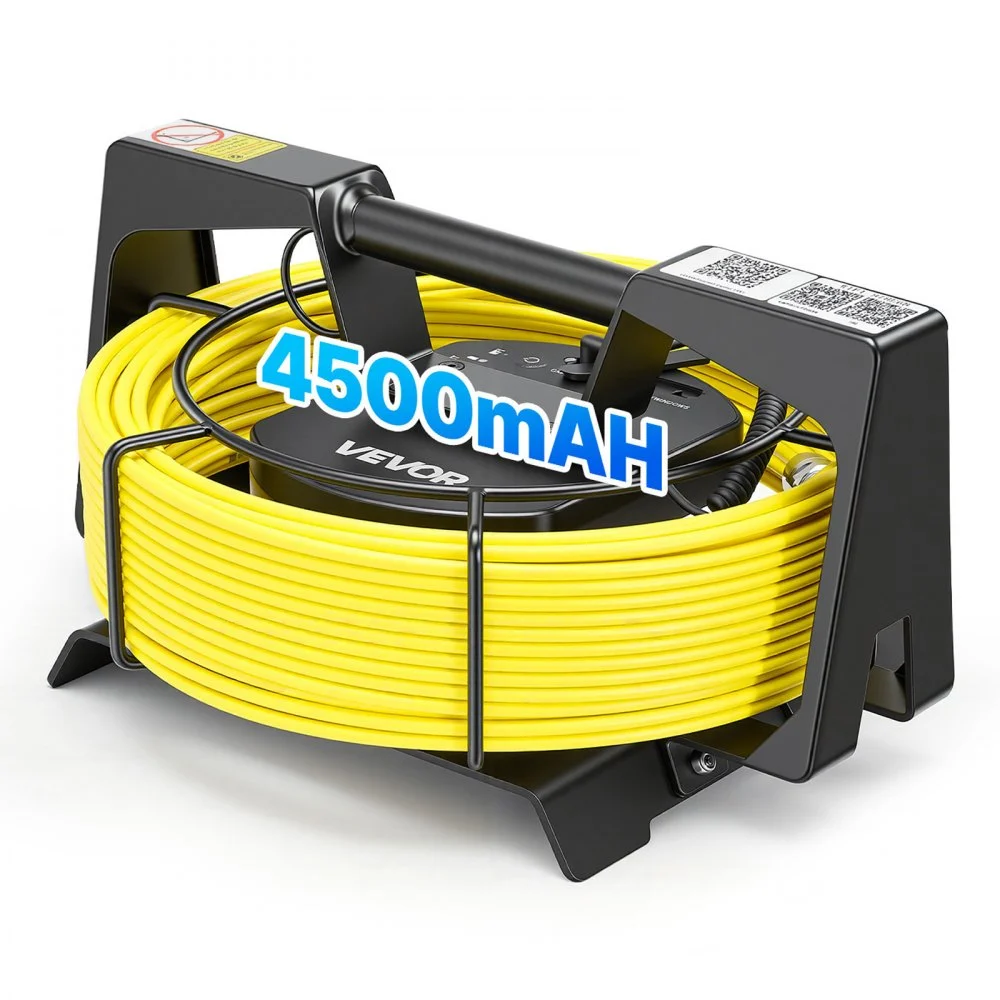 Summer Sale
VEVOR 2026 Upgraded Sewer Camera with WiFi, 65.6ft/20m Drain Pipeline Camera, IP68 Snake Plumbing Cameras with Light- 12 LEDS, Wireless WiFi Connectivity to Phone/Tablet for Sewer Duct Pipe Inspection