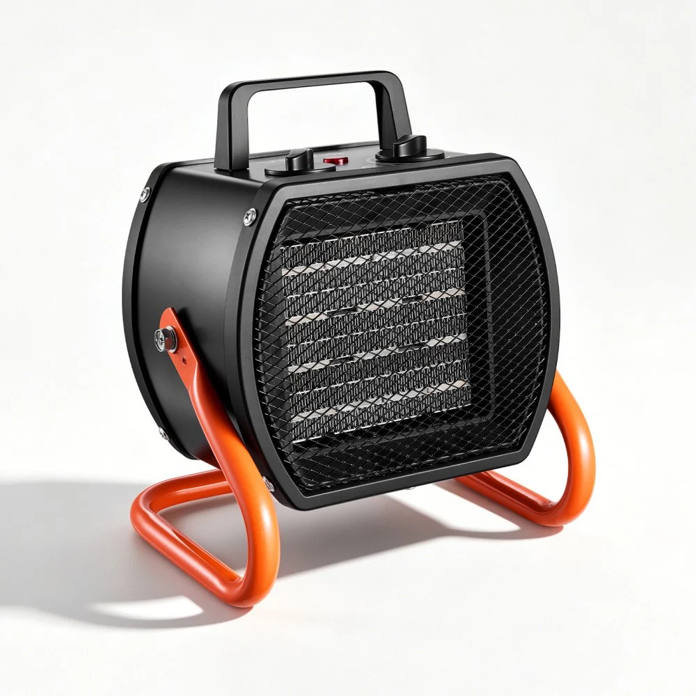 VEVOR Greenhouse Heater, 1500W Electric PTC Space Heater with Fan, Low & High Heat Modes, 40° Adjustable Angle, Overheat Protection, Portable for Grow Tent, Small Greenhouse, Flower Room, Home Office