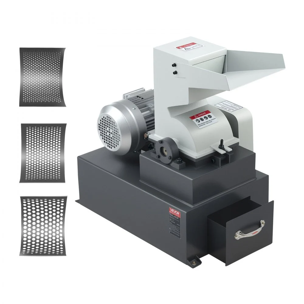 Summer Sale
VEVOR Hammer Crusher, 3KW 220V Electric Rock Stone Shatter Grinder, Glass Crushing Machine with 400 to 600 kg/h Crushing Capacity, Coal Crusher Milling Machine with 0.12/0.24/0.4 inch Sieve Screens