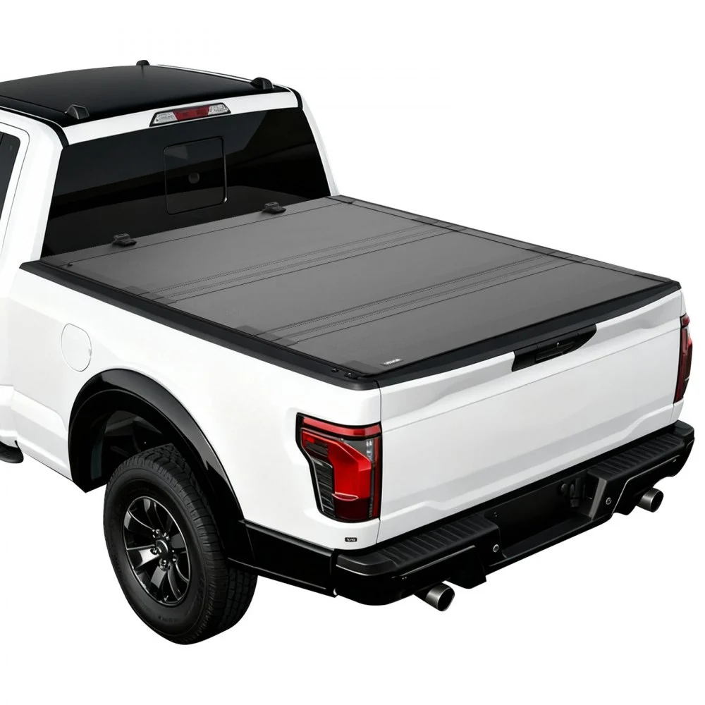 VEVOR Hard Tri-Fold Truck Bed Tonneau Cover, Compatible with 2019-2025 Chevy/GMC Silverado/Sierra 1500 5.8 ft (70 in) Bed with MultiPro/Flex Tailgate (Not Fit CarbonPro), Waterproof Low-Profile Cover