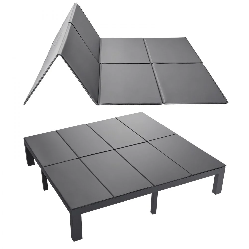 VEVOR Bunkie Board, King Size 80.3 x 75.9 in, Foldable Bed Board Under Mattress with Hook-and-Loop Straps, PP Core with 600D Oxford Fabric, Anti-Sag for Metal Frames, Bunk Beds, and Sleeper Sofas