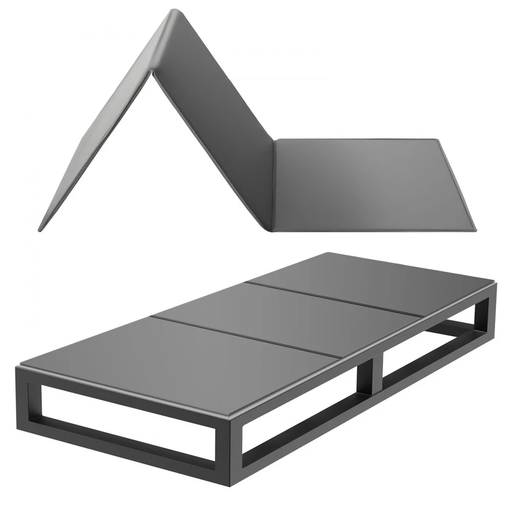 VEVOR Bunkie Board, Twin Size 75 x 37.8 in, Foldable Bed Board Under Mattress with Hook-and-Loop Straps, PP Core with 600D Oxford Fabric, Anti-Sag for Metal Frames, Bunk Beds, and Sleeper Sofas