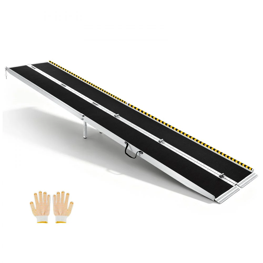 Summer Sale
VEVOR Portable Wheelchair Ramp, 12FT, Non-Slip Aluminum Folding Handicap Ramp for Wheelchair, 800 lbs Capacity, Door Threshold Ramps for Home Steps, Stairs, Entry, Threshold, Doorways, Scooter, Curbs