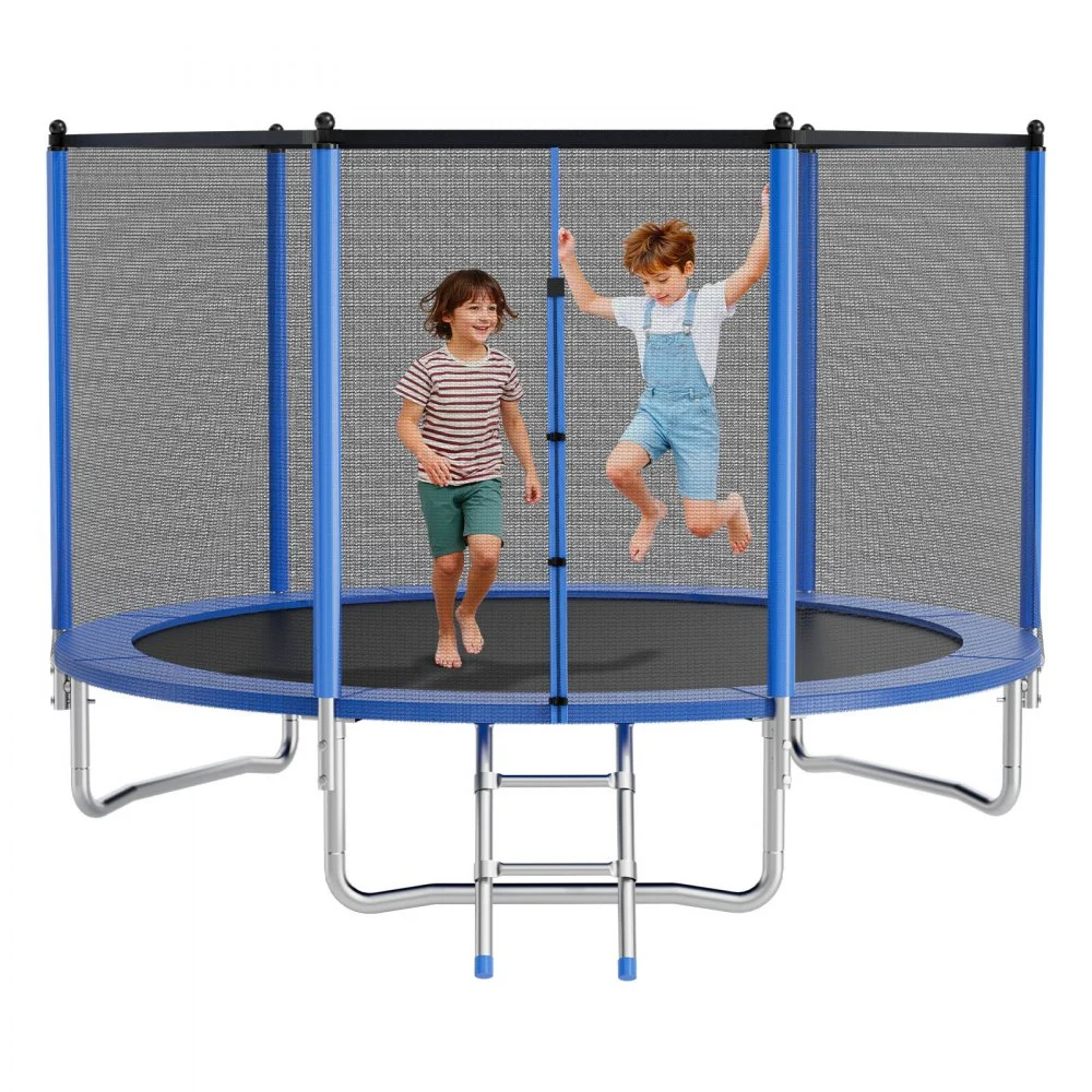 Summer Sale
VEVOR Outdoor Trampoline, 10FT Round Recreational Trampoline with Enclosure Net, ASTM Approved, Heavy Duty Trampolines, Max 330 lbs Weight Capacity, Anti-Rust Backyard Trampolines for Kids & Adults