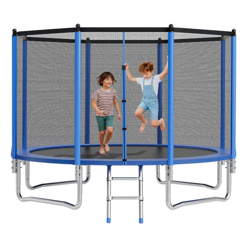 Summer Sale
VEVOR Outdoor Trampoline, 12FT Round Recreational Trampoline with Enclosure Net, ASTM Approved, Heavy Duty Trampolines, Max 400 lbs Weight Capacity, Anti-Rust Backyard Trampolines for Kids & Adults