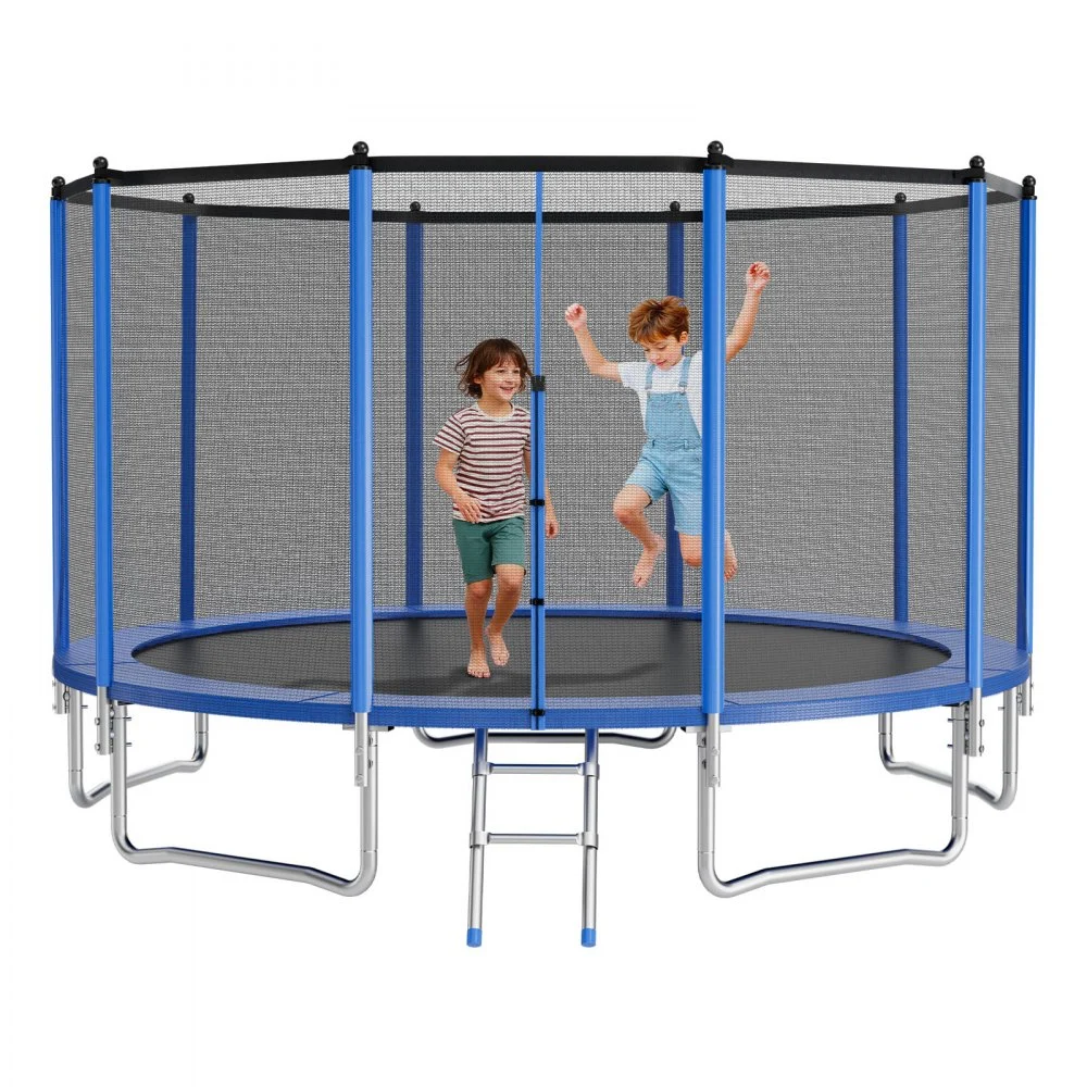 Summer Sale
VEVOR Outdoor Trampoline, 15FT Round Recreational Trampoline with Enclosure Net, ASTM Approved, Heavy Duty Trampolines, Max 470 lbs Weight Capacity, Anti-Rust Backyard Trampolines for Kids & Adults