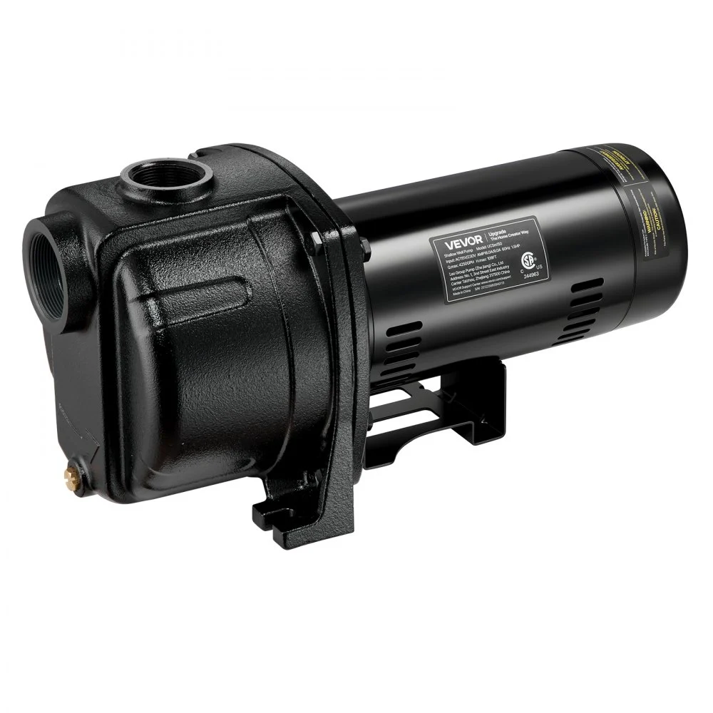Summer Sale
VEVOR 1.5 HP Shallow Well Jet Pump, AC 115/230 Volt, 4250 GPH Dual Voltage Cast Iron Well Jet Pump, with 108 ft Max Head Lift, Easy Voltage Switching, for Garden Irrigation, Lawn Sprinkler System