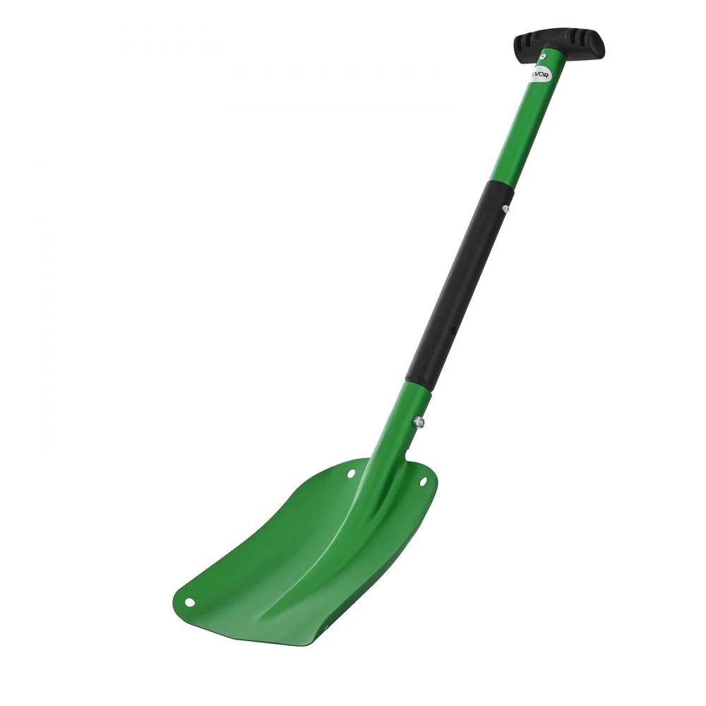 VEVOR Snow Shovel for Driveway, 8.5 in Wide Aluminum Alloy Snow Shovel with T-shaped Handles, Large Capacity Snowplow Shovels, Portable & Lightweight Snows Removal Tool for Garden Car Camping